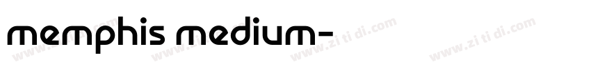 memphis medium字体转换